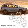 ACROPIX Oil Drain Plug Gaskets for Toyota Compatible Highlander 12pcs Silvertone
