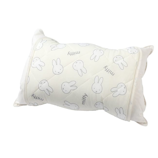 Nishikawa CM72201000 Miffy Cooling Pillow Pad, 19.7 x 19.7 inches (50 x 50 cm), Washable, Cool, Cool, Comfortable, Comfortable Sleep, Perfect for Summer, White