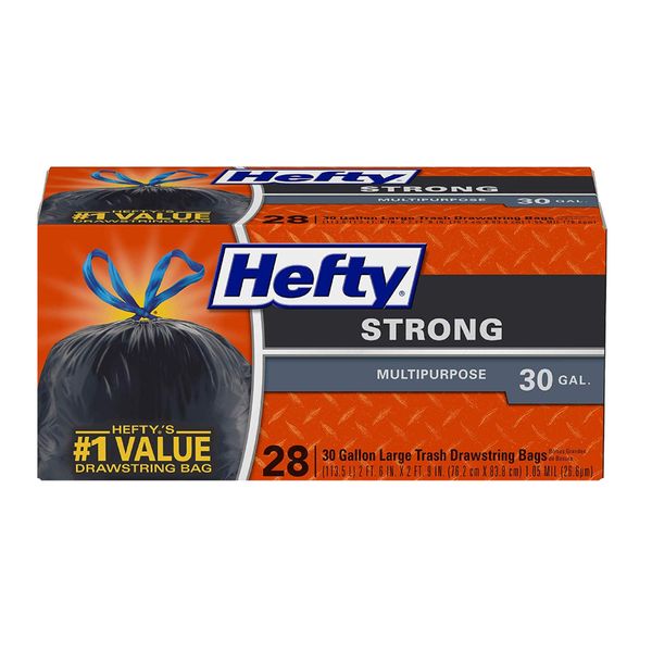 Hefty Strong Large Multipurpose Trash Bags -, 30 Gallon, 28 Count