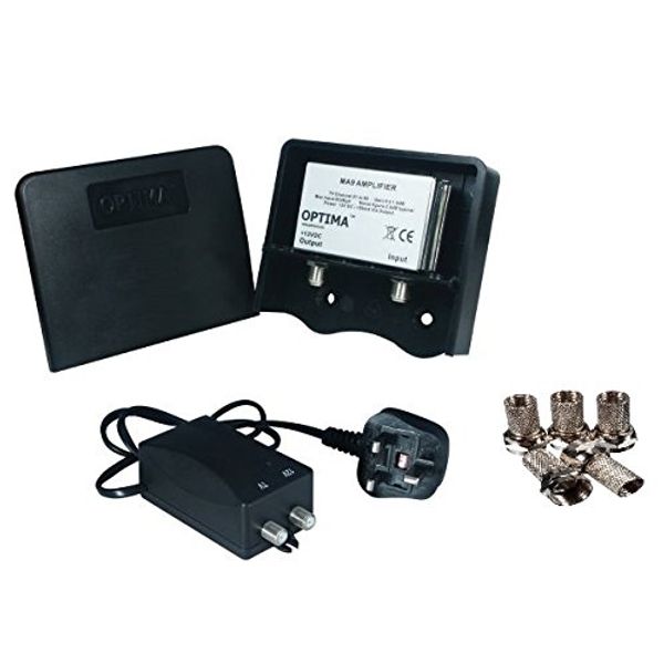 Optima MA-25LTE masthead amplifier kit,black