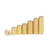 MACHSWON 50 PCS Hexagonal Internal Thread Two-Way Copper Column M2*7mm Hex Brass Spacer Standoff Screw Nut Threaded Hexagon Pillar Copper Column