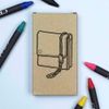 Azeeda 'Leather Wallet With Chain' Coloured Crayon Set (CY00026804)