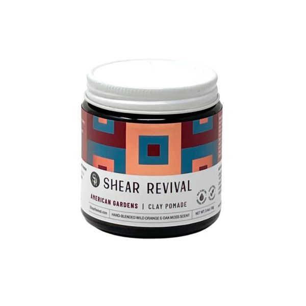 Shear Revival American Gardens Styling Clay | Strong Hold | Matte Texture | Natural Ingredients | Easy to Wash Out | 96 g