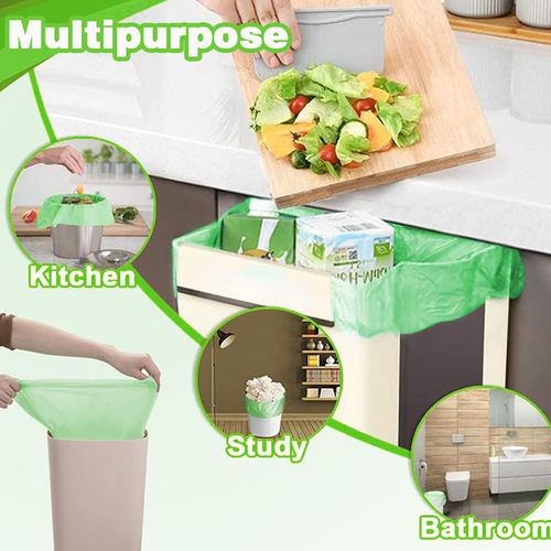 Vosyinm Small Trash Bags 1.2 Gallon, 120 Count Bathroom Garbage Bags, Compost Trash Bags for 1-2 Gallon Trash Can, Small Trash Bags Bathroom Strong and Tough for Kitchen Office
