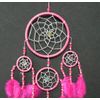 DREAM CATCHER BRIGHT PINK SILVER WEB DREAMCATHER