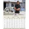 COOFANDY Mens Mock Turtleneck Pullover Sweater Short Sleeve Black Knitted Tops Basic Slim Fit Undershirt Large