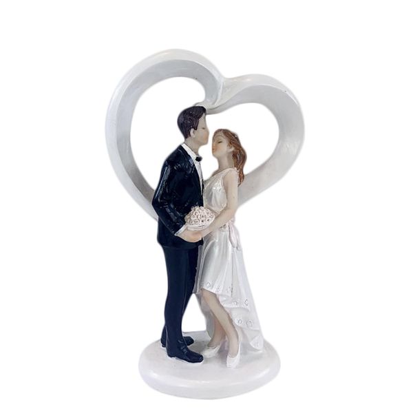 4.5" Wedding Cake Toppers Bride and Groom Figures Ornament Toy Gifts Party Decor