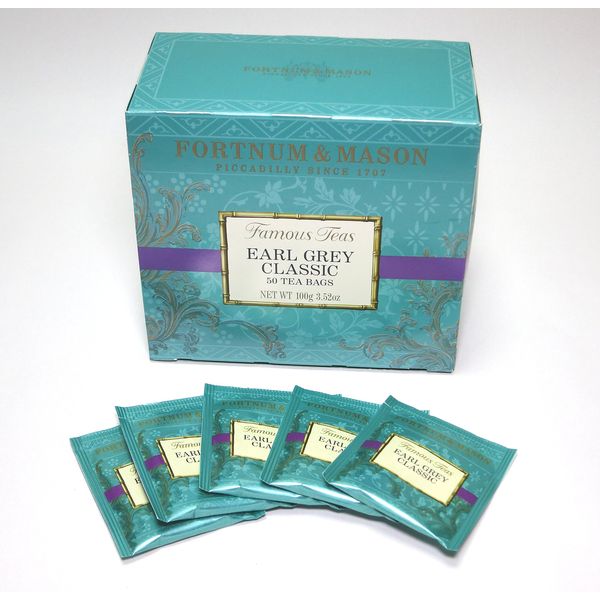 Fortnum and Mason Earl Grey Classic 50 Count Tea Bags (1 Pack)