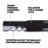 Snapper 61" Cut Gator G5 Mulching Mower Blades 17081, Oregon 596-347(3)