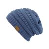 C.C Trendy Warm Chunky Soft Stretch Cable Knit Beanie Skully, Dk Denim