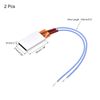 sourcing map PTC Heating Element 12V 3W-25W 110C Consistent Temperature Ceramic Thermostatic for Heating 2pcs