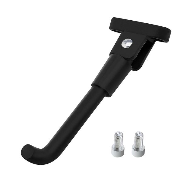 YINETTECH Black Kickstand Compatible with Xiaomi M365/Pro 1s Aluminum Alloy Parking Stand Anti-Rust Durable Foot Support Electric Scooter Replacement Part Accessories