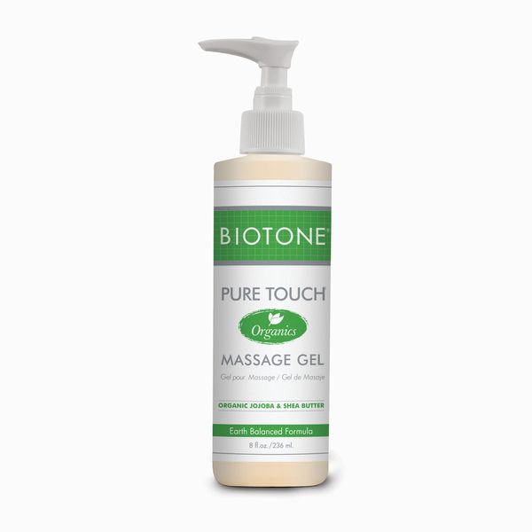 Biotone Pure Touch Organics Massage Gel, 8 Ounce
