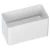 Steinberg14 White 110x55mm | 4x2 inch Flat Ducting Connector - Rectangular Straight Joint