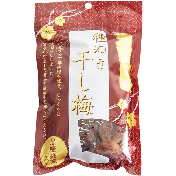 Brown Sugar & Honey Dried Plum 8% Salt Content [Kishu Minami Takoume Brown Sugar Honey Flavor Produced in Wakayama] No Seeds, Dried Plum, 7.1 oz (200 g) / Hoshoume Honey Plum Boiled Japanese Sweets