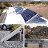 28" Solar Panel RV Tilt Mount Brackets Ground Roof Flat Surface Adjustable Frame