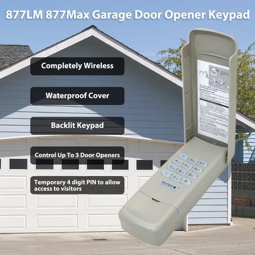 WELURE 318MHZ Wireless Linear Garage Door Opener Keypad for Linear LD033, LD050, LS050, LC075, LDCO800, LSO50 and LSO50-2T