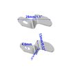 LC LICTOP 1/4" Canvas Offset Clips 1Hole Z Shape Picture Frame Braces Brackets 120PCS