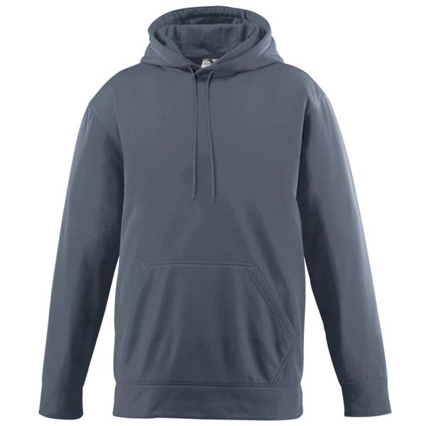 Augusta Sportswear 5505 Men's Wicking Fleece Hooded Sweatshirt, 4X-Large, Graphite