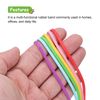 Sourcing Map 20 Pcs Rubber Bands, 15 Inch Trash Can Rubber Bands, Grey