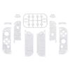 eXtremeRate Transparent Clear Joy con Handheld Controller Housing with Full Set Buttons, DIY Replacement Shell Case for Nintendo Switch Joycon & Switch OLED Joy con - Console Shell NOT Included
