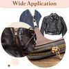 sourcing map 10 Pcs Zipper Sliders, #3 Zipper Pull Replacement for Sewing Bags Coats Jackets Closed-End Pulls Replacing, Dark Gray