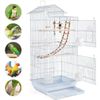 White Large Flight Bird Cage for Parakeets Canaries Medium Small Birds Parrots