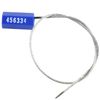 50pcs Numbered Security Cable Seals Tamper Proof Steel Wire Cable Tags Pull-Tite Trailer Seals Cable Ties-Strap (Blue)