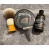 Belgravia Tallow Shaving Soap. Enriched with Donkey Milk, Water Buffalo Milk, Whey Proteins, Omega 3, Omega 6, Hops Extract. Scent of Bergamot, Pineapple, Pink Pepper, Red Currant, Cypress, Leafy Greens, Amber, Patchouli, Oakmoss, Musk 4 oz or 114 grams (
