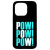 Turquoise POW!x3 Turquoise Color Graphic Case for iPhone 15 Pro