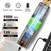 Beard Trimmer for Men, CandyFouse Professional Hair Trimmer Hair Clippers for Men, Cordless Rechargeable with LCD Display, Approaching Zero Gapped Cutting Grooming Kit