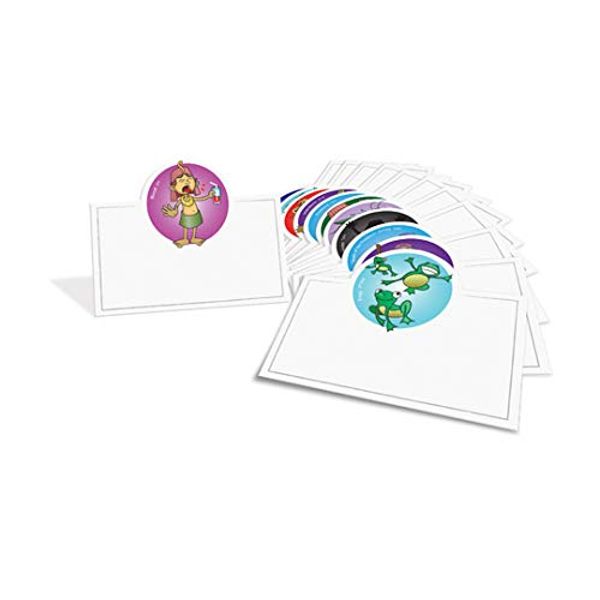 Cazenove Passover Seder Place Cards, Silver Foiled Border, 12 Pack