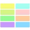 Zonon Guided Reading Highlight Strips Colored Overlay Reading Tracking Rulers Helps with Reduce Visual Stress (16 pack)