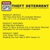 105 PIECE GPS Tracking Warning Laminated Stickers Theft Deterrent 3M Adhesive 