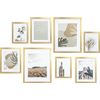 Gallery Wall Frame Set, Gold Picture Frames Collage Wall Decor for Stairway Wall