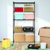 5-Tier Shelves Wire Unit Rack Large Space Storage Rolling with 4 Wheel Casters