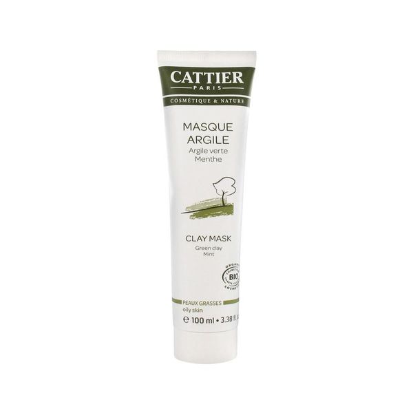 Cattier Organic Mint Green Clay Mask 100 ml