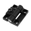 Sourcingmap 43mmx36mm 4 Countersunk Holes Adjustable Torque Position Control Hinge Black