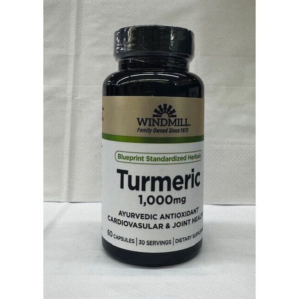 Windmill Turmeric 1000mg Capsules 60 Count