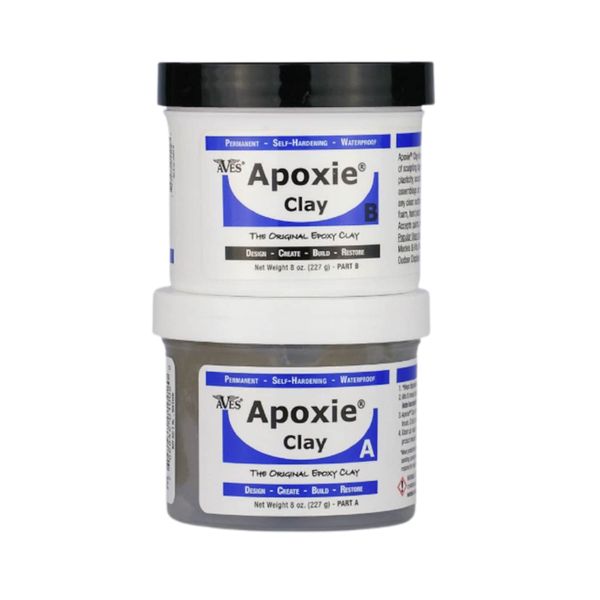 Aves Apoxie Modeling Clay for Professionals - Self Hardening Modeling Clay, Waterproof Sculpting Clay - No Cracking Modeling Clay - 2 Part Epoxy Clay for Sculpting, Natural (1 Lb)