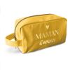 Toiletry Bag "Maman Amour" Yellow, Multicolored, Toiletry Bag