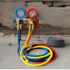 4 Way HVAC Mini Split Diagnostic Manifold Gauge & Hoses Set for R32 Refrigerant