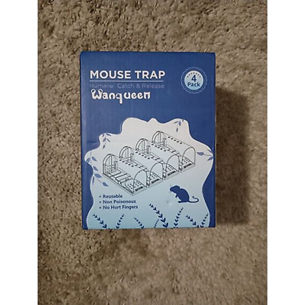 Wanqueen Humane Catch & Release Mouse Traps - 4 pack