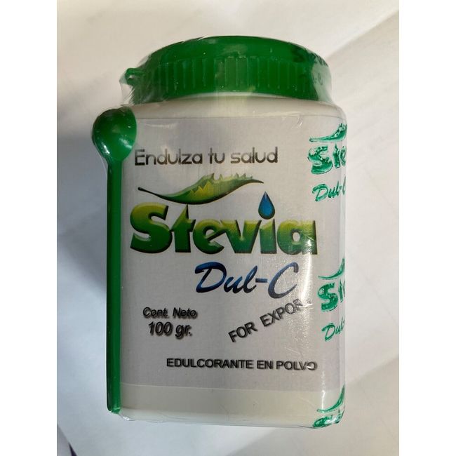 Stevia Dul C from Bolivia -100gr -100% stevia Formulation -with spoon