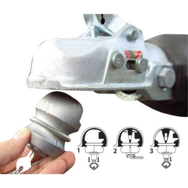 Generic UNIVERSAL HITCHLOCK CARAVAN TRAILER HITCH COUPLING TOW BALL LOCK SECURITY HIGH A [1-1322-1]