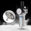 BSP 1/2" Air Compressor Moisture Water Trap Filter Regulator with Mount Connection