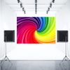 Artistic Backdrop Rainbow Spiral Gradient Color Photography Backdrop Abstract Art Studio Background Props (7x5ft)