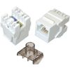 UbiGear Network LOT Keystone 8p8c Cat6 Rj45 Network Socket Punch Down Jack White (10 pcs)