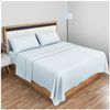 Gaveno Cavailia Super Soft Plain Dyed Diamond Flat Sheet [ Single - Sky Blue ]