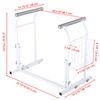 Xcceries Toilet Safety Rails Frame, Commode Chair Handles for Elderly Disabled